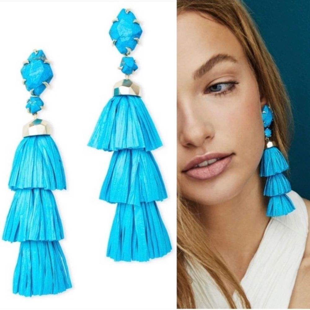 Gorgeous Kendra Scott unique 3-in-1 design, the “Denise” Statement Earrings